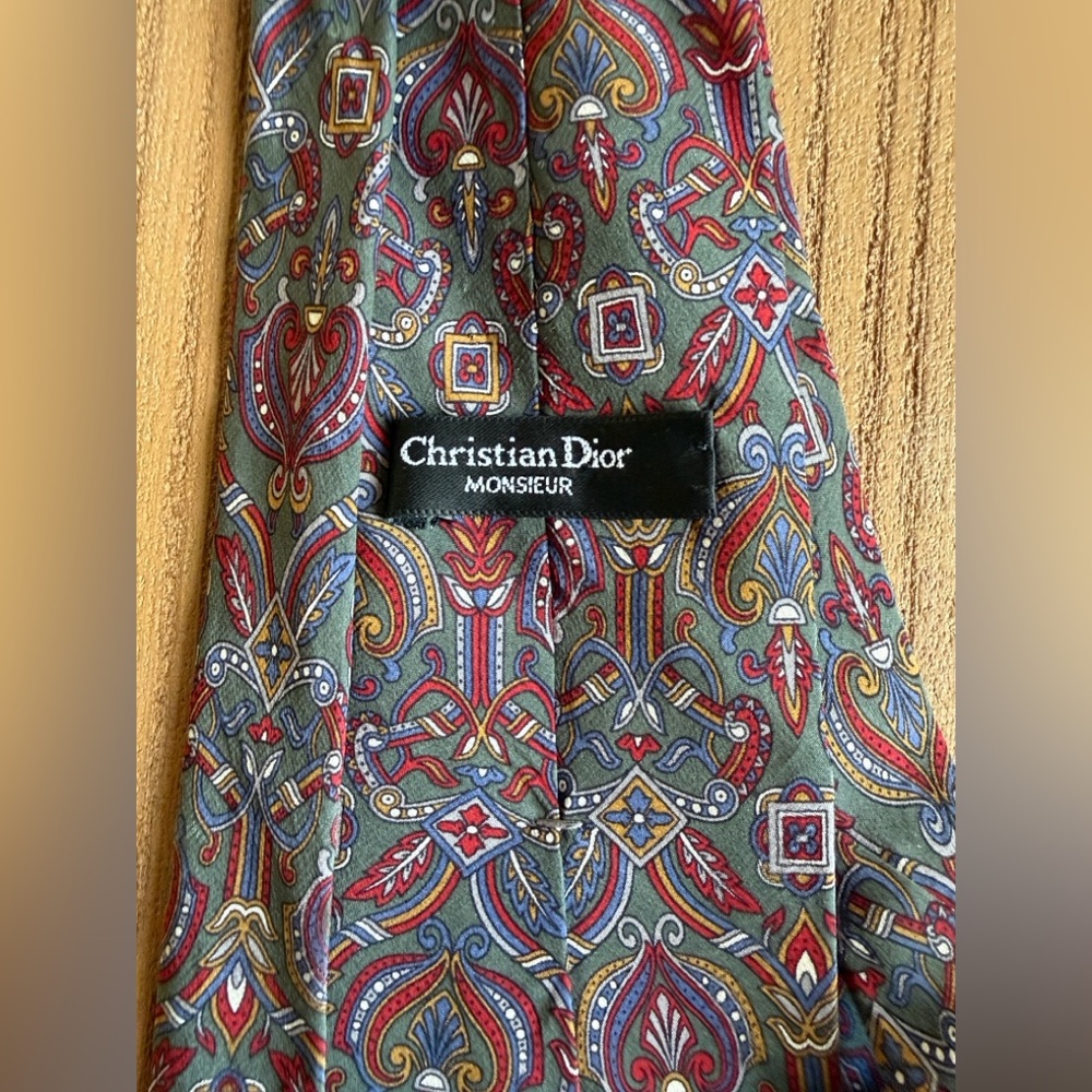 Dior Multicolor Paisley Tie